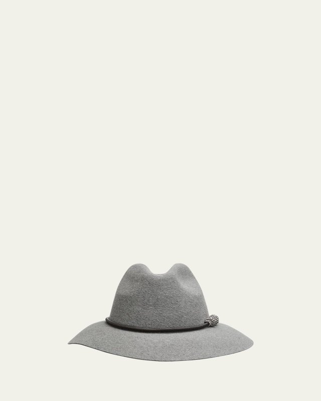Felt Hat With Monili Band
